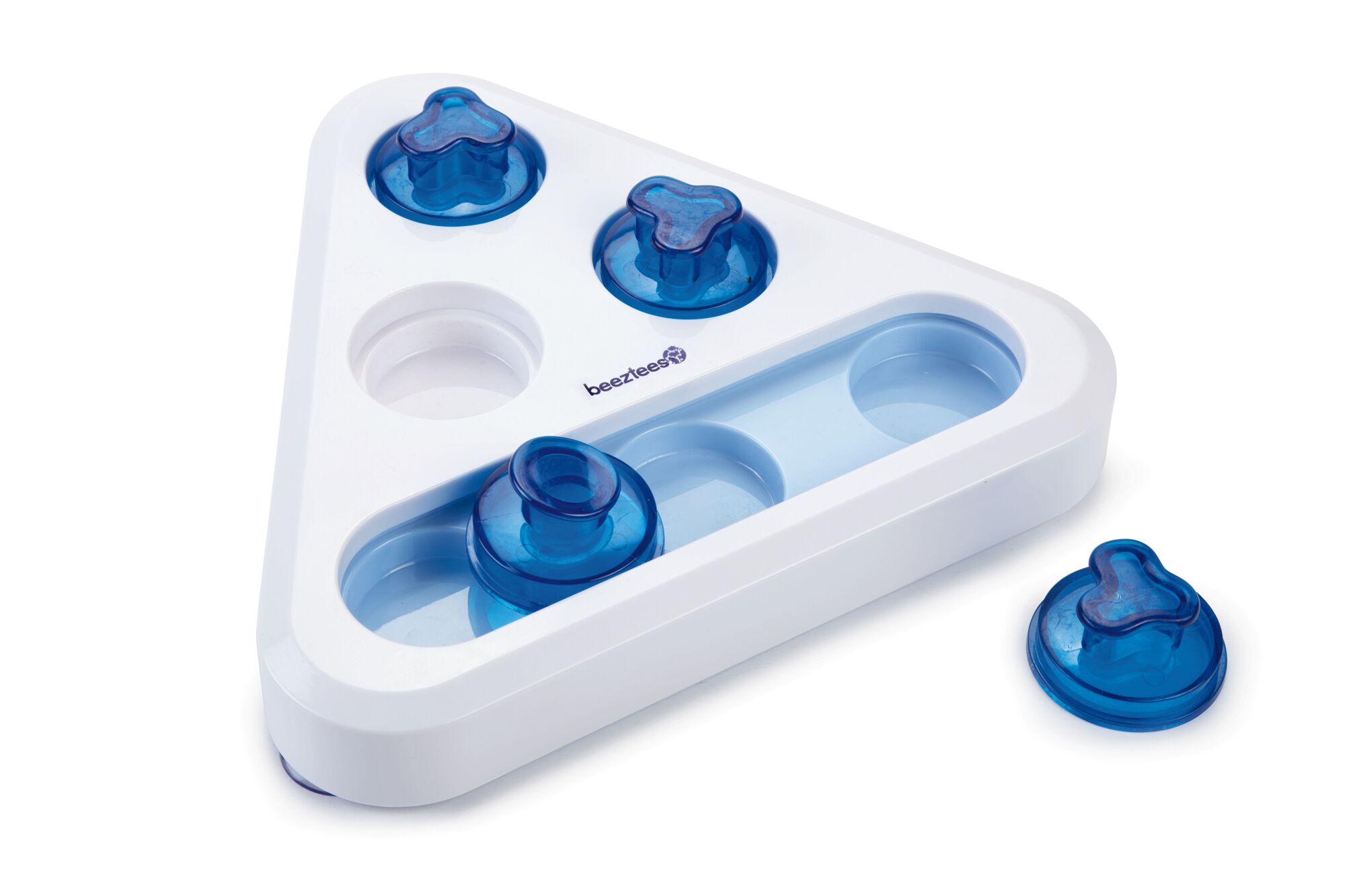Beeztees Tranings Denkspel Seeky - Puzzel - Hondenspeelgoed - blauw - 25.5x22.5x6.3 cm