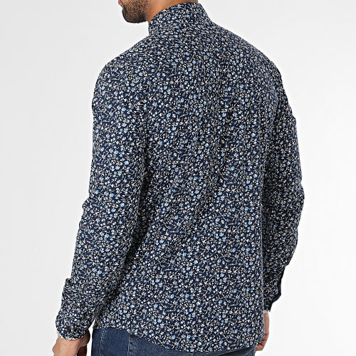 Chemise Manches Longues Nobel Bleu Marine Floral