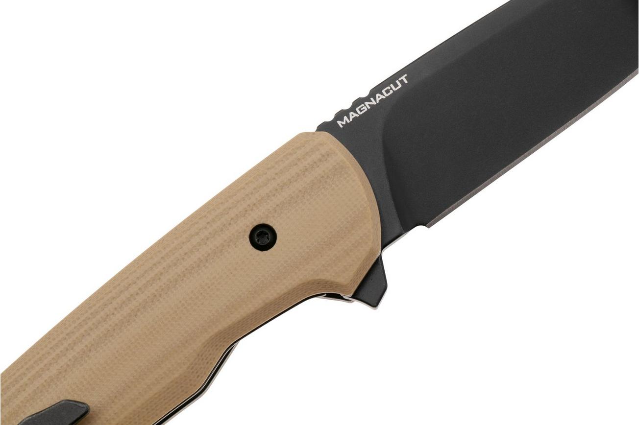 MK Knives & Tools Humbler Clay 02F.BP005, Black CPM MagnaCut, Coyote G10, Knivesandtools Exclusive zakmes