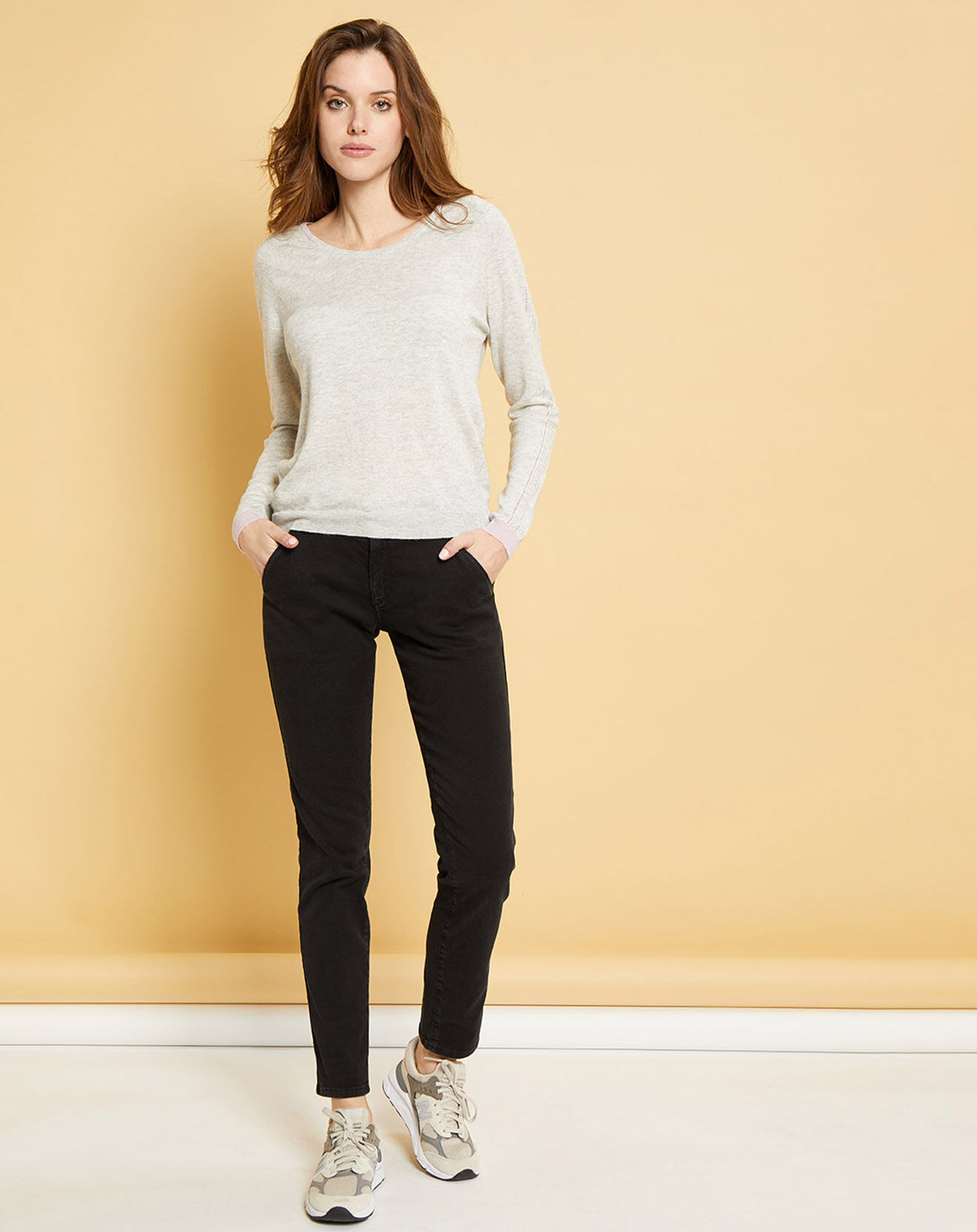 Acquaverde Jean droit Natural Mels black stone