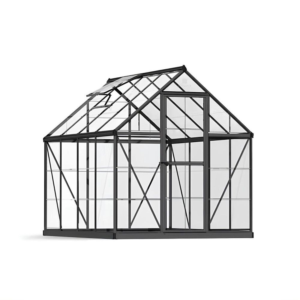 DRIVHUS CANOPIA HARMONY ALU/POLY 4,6M² MØRKEGRÅ