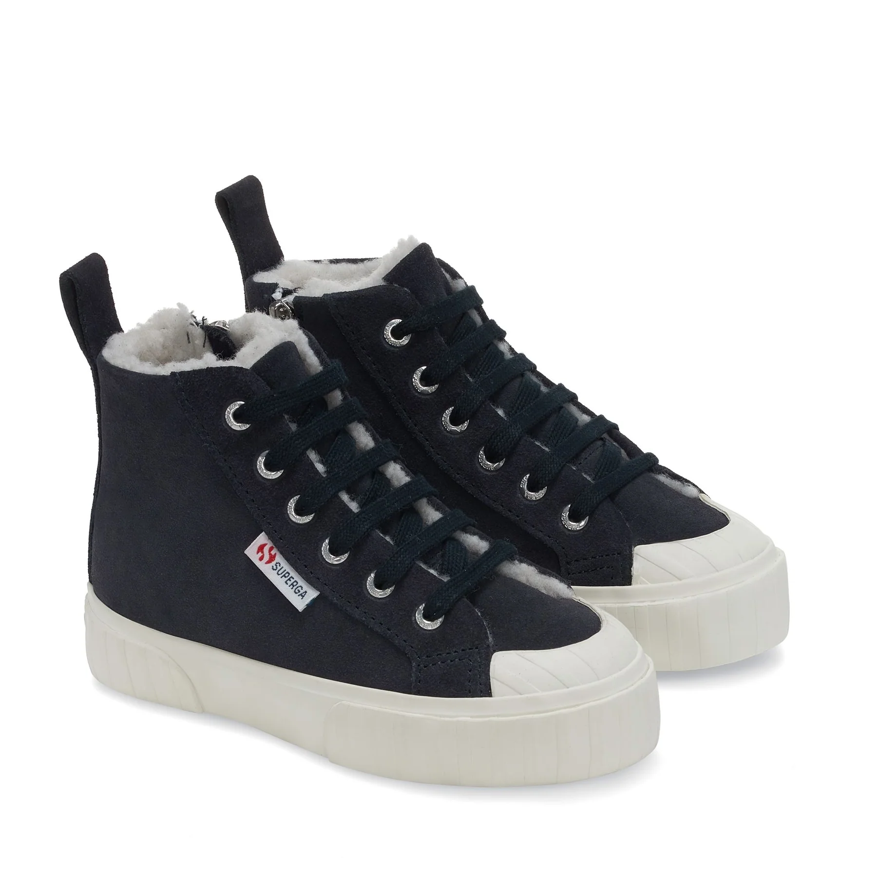 2696 KIDS STRIPE SUEDE-BLUE GREY DK-FAVORIO