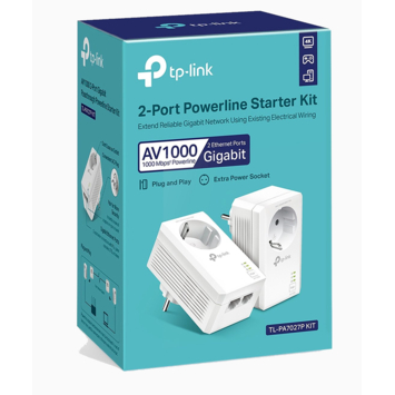 TP-Link Powerline TL-PA7027P 2 stuks (geen WIFI)