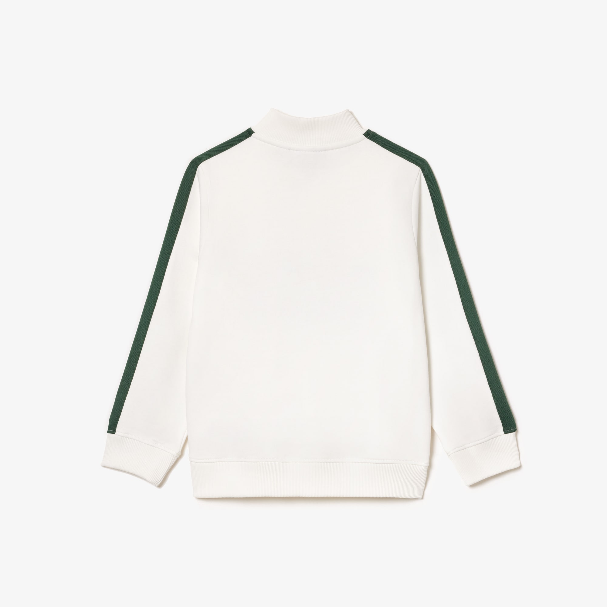 Sweatshirt imprimé col zippé en coton Pullovers & Sweatshirts - Blanc - Lacoste - Enfant