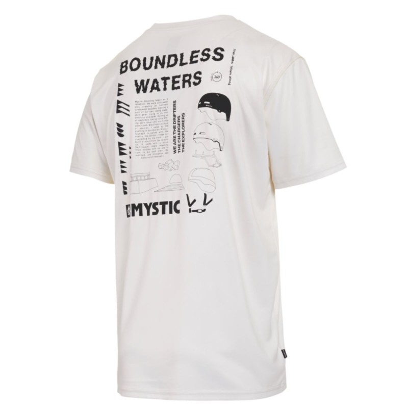 Wetshirt Manches Courtes Mystic Tactic - Blanc - The Corner Shop