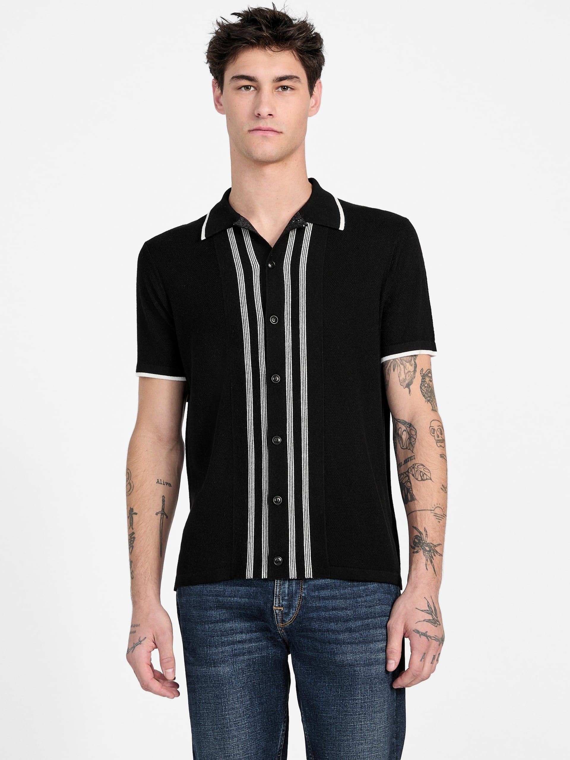 Camisa de malha listrada Eco Tyler