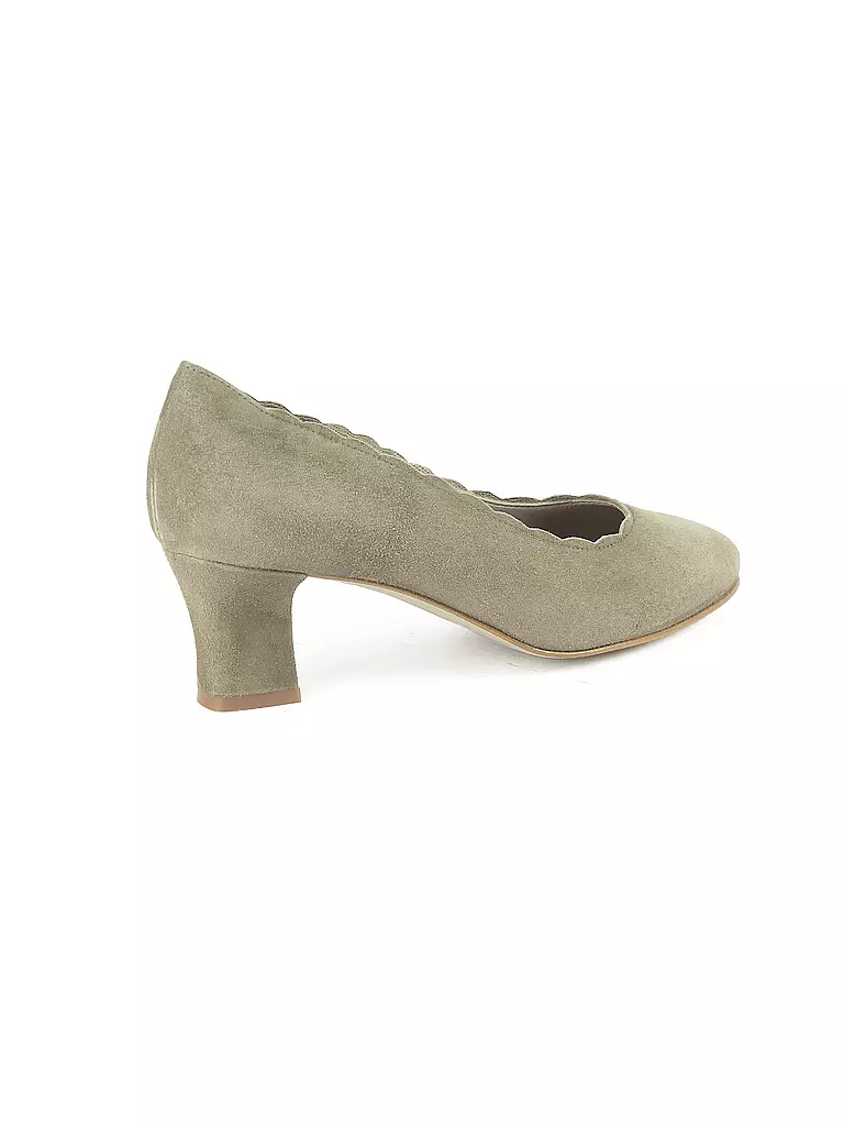 DIRNDL & BUA Trachtenschuhe - Pumps hellgrün