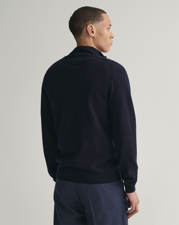 Gant SUPERFINE LAMBSWOOL HALF ZIP Marine