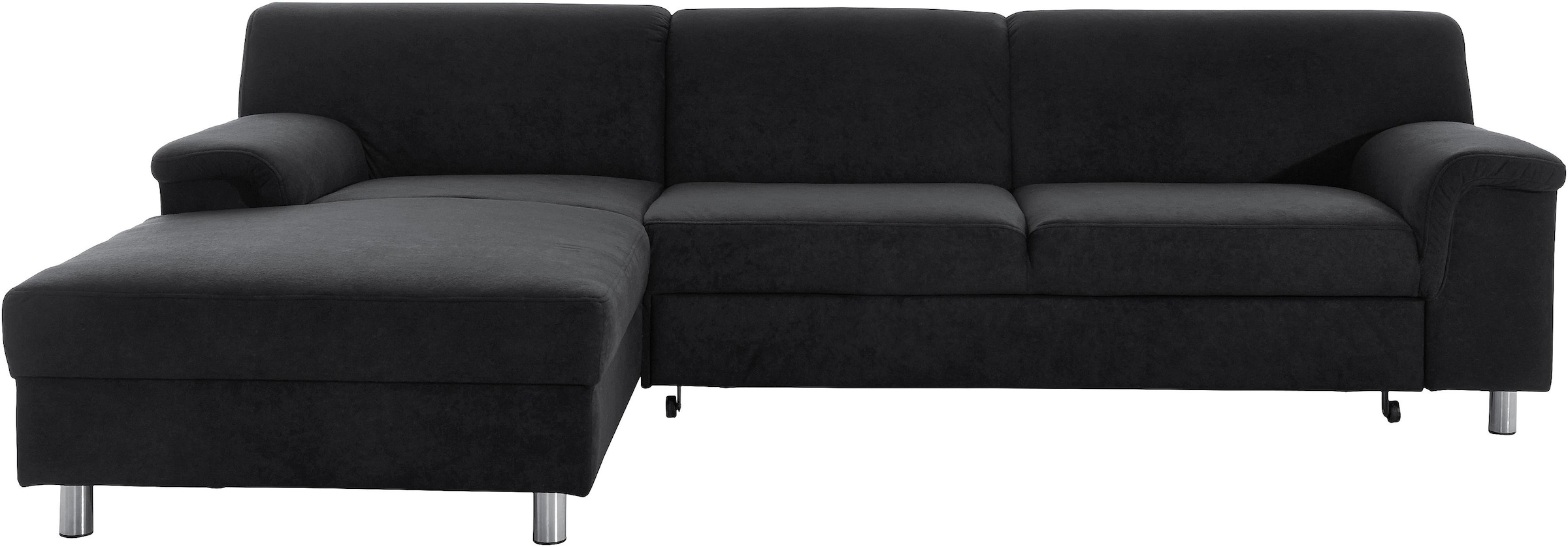 INOSIGN Ecksofa »Jamie, modern und elegant, Fusshöhe 9cm, L-Form,« wahlweise mit Bettfunktion