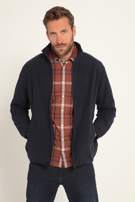 Fleecejacke, Stehkragen, Funktions-Zipper