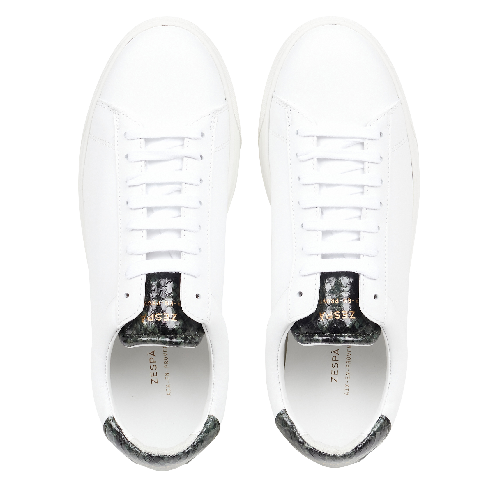 Baskets basses en cuir | Vert