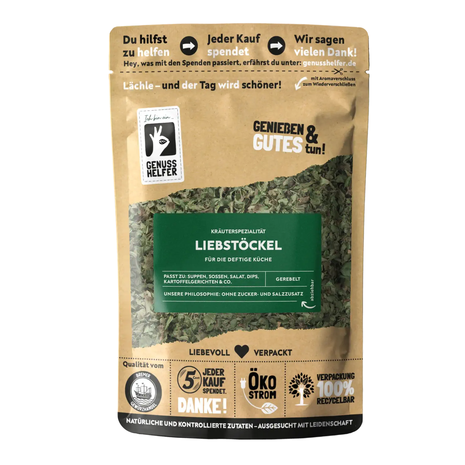 Liebstöckel, gerebelt, 10er Pack