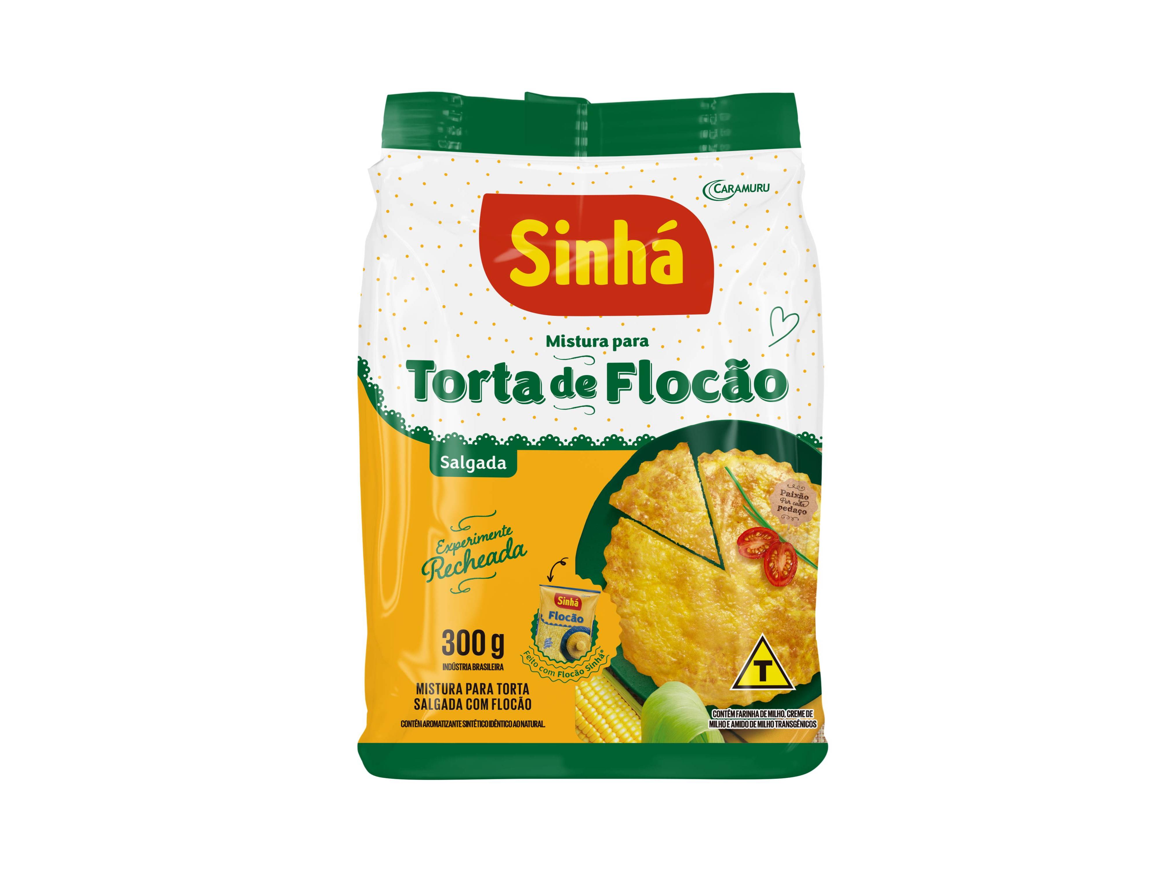 MISTURA PARA TORTA SALGADA FLOCÃO SINHÁ 300G