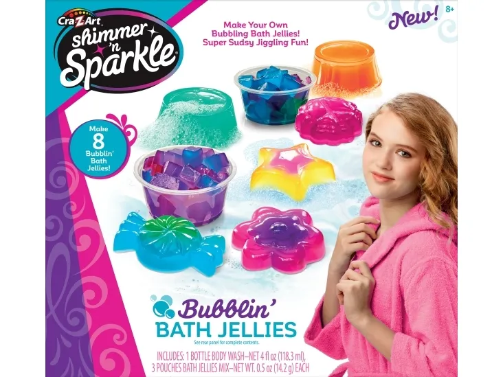 SHIMMER N SPARKLE BUBBLIN BATH JELLIES SCENTED