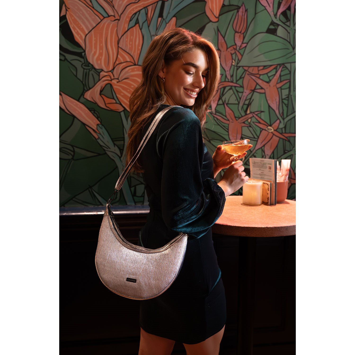 Charm London Kingsway Shoulderbag silver