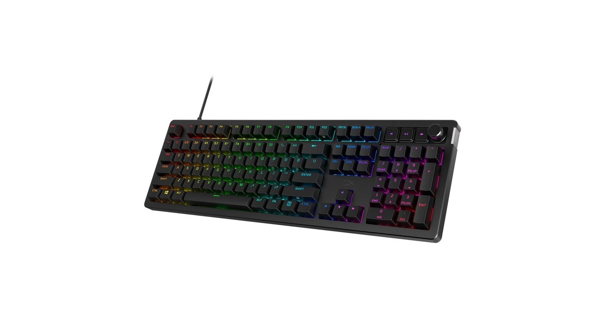 HyperXHyperX Alloy Rise, gaming toetsenbord  (Zwart, US lay-out, HyperX Red, RGB leds, PBT Keycaps, hot swap)