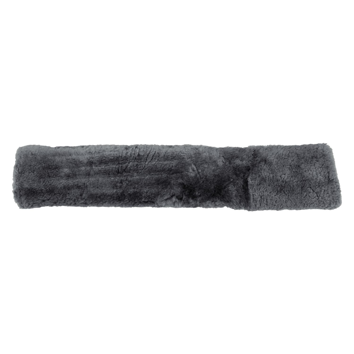 Loesdau Lammfell-Sattelgurtschoner  - anthrazit - 75 cm