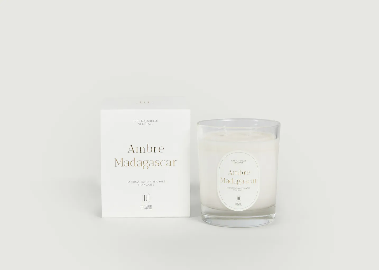 Bougie parfumée Ambre Madagascar 220g Maison Maison Paris