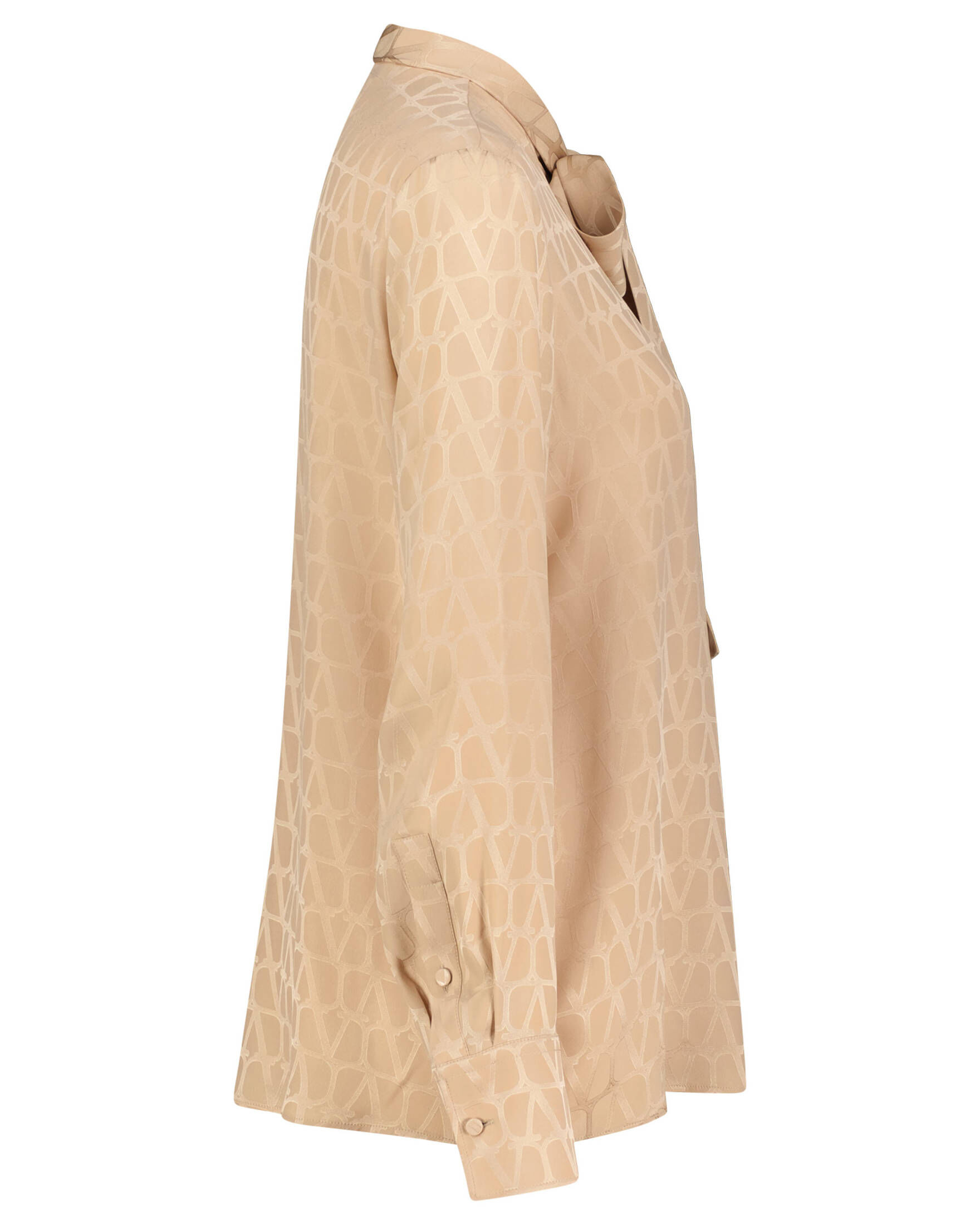 Valentino| Damen Schluppenbluse aus Seidenjacquard