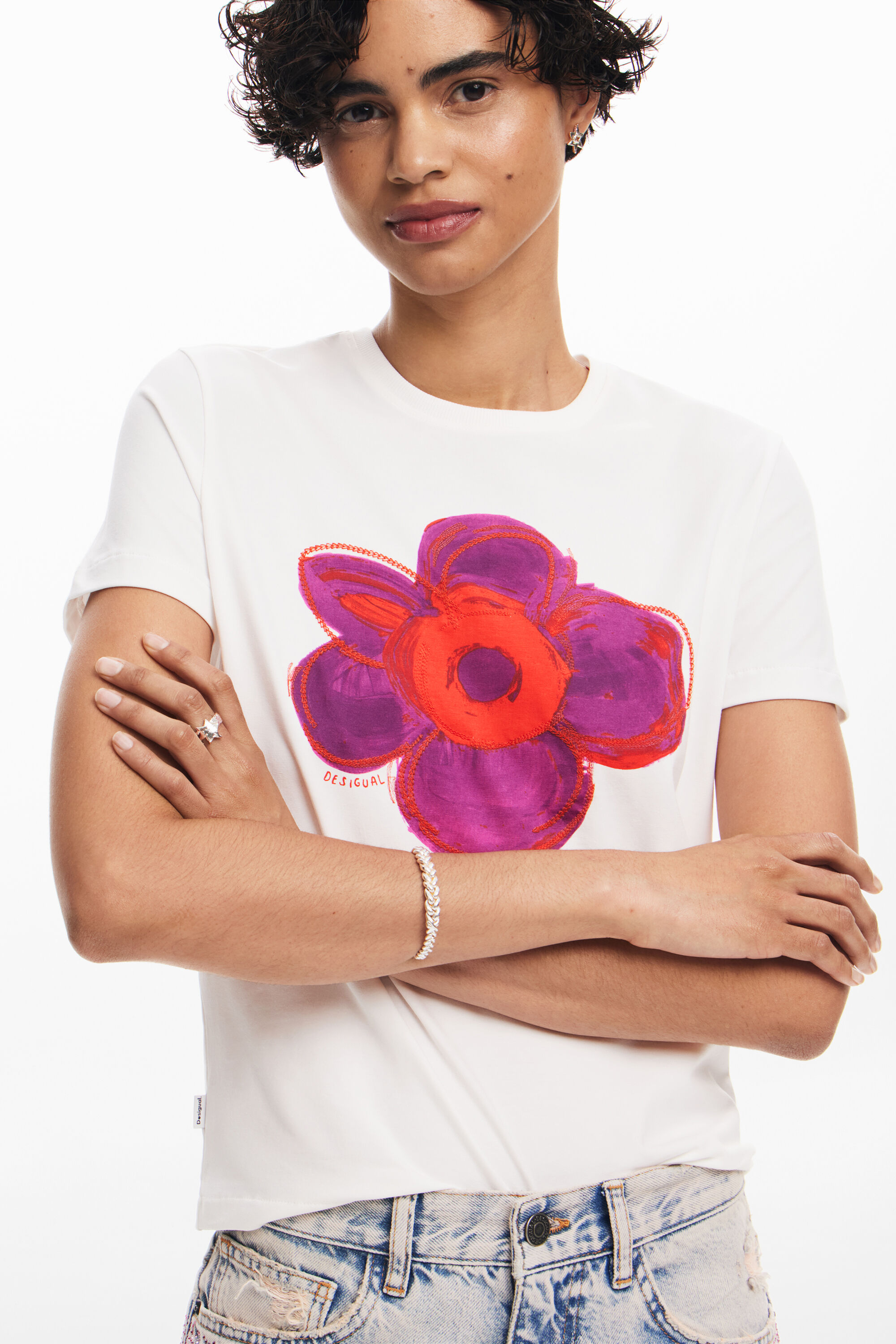 Camiseta flor
