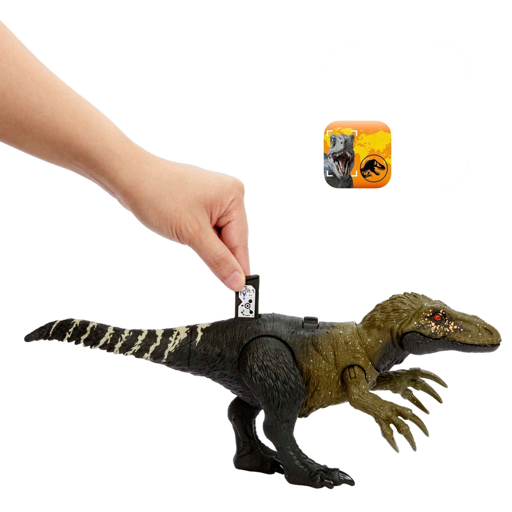 Jurassic World Wild Roar Orkoraptor Dinosaurier-Spielfigur mit Sound