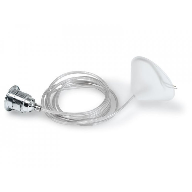 Leuchtenpendel mit transparentem PVC-Rundkabel
