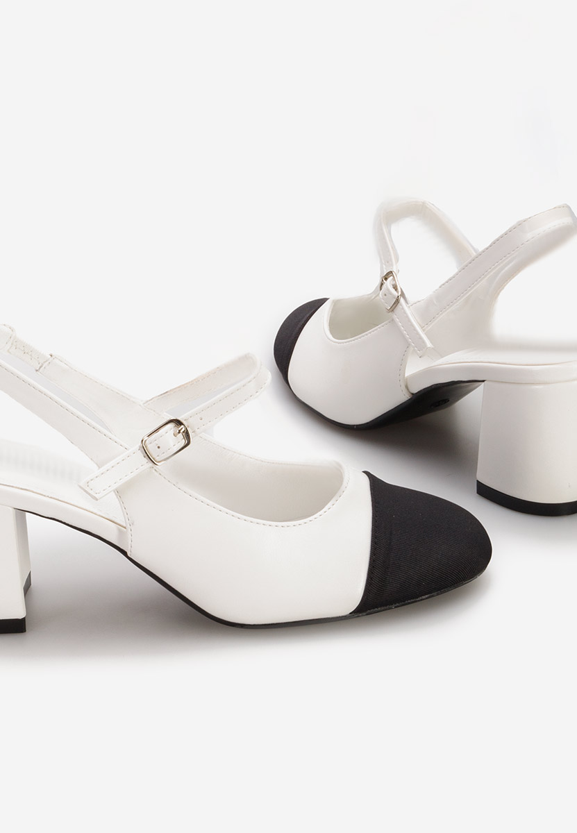 Chaussures slingback blancs Aviria