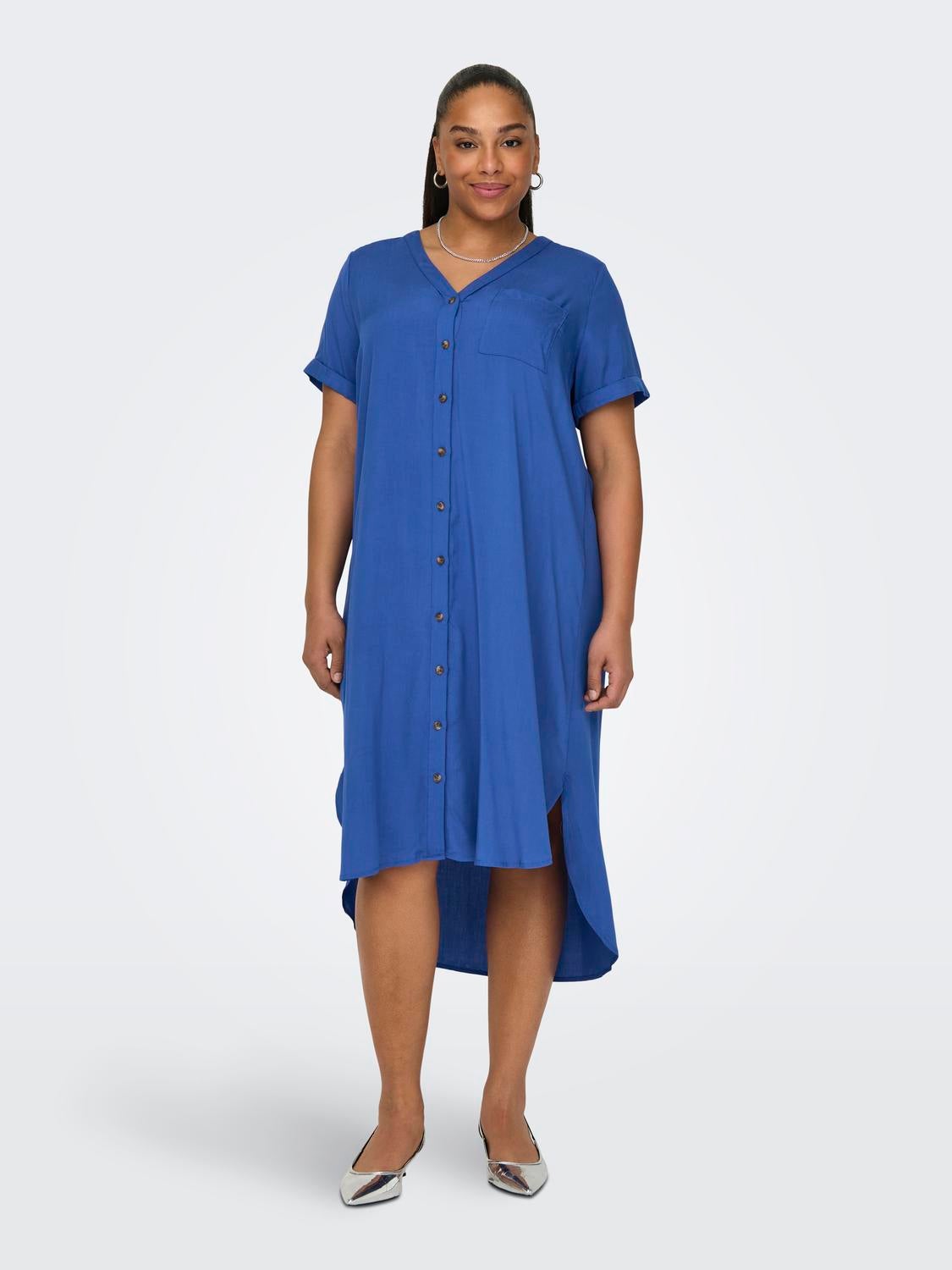 CARNEWDENIZIA Langes Kleid Dazzling Blue