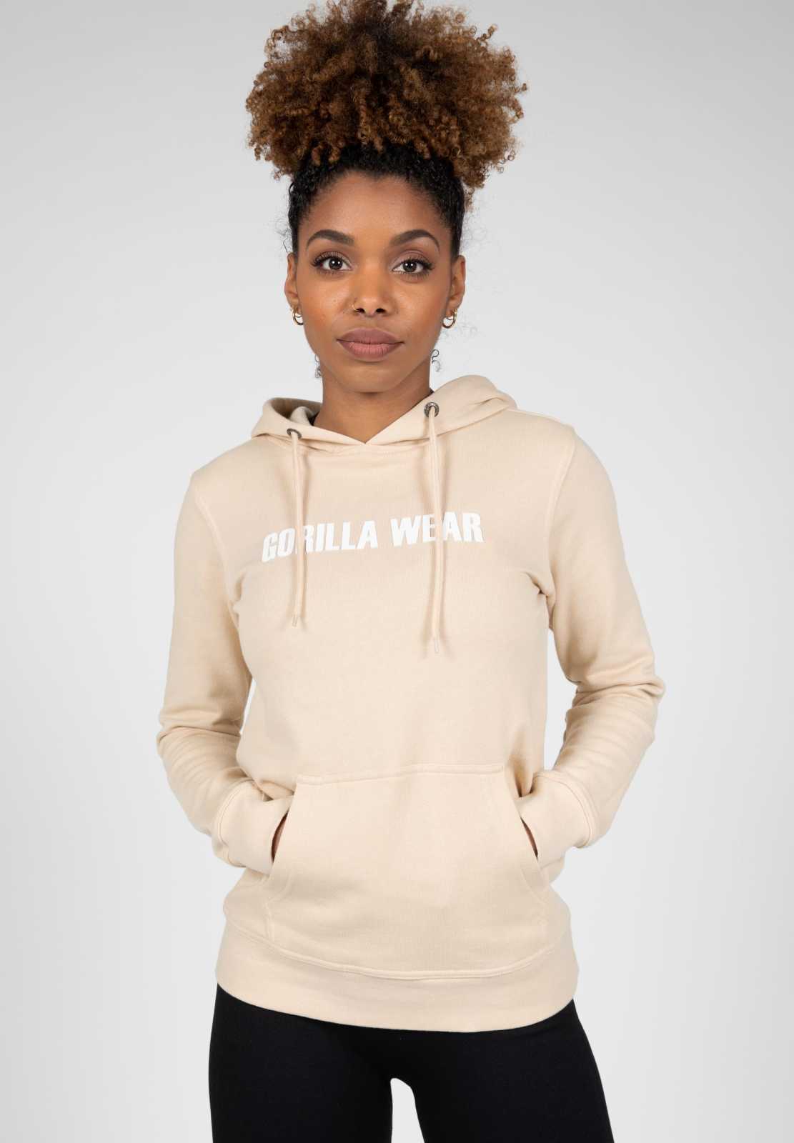 Moletom com capuz Charlotte da Gorilla Wear, bege