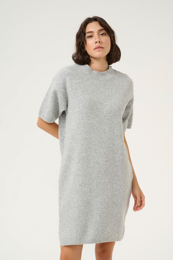 Kaffe KAsylvie Knit Dress Grey melange