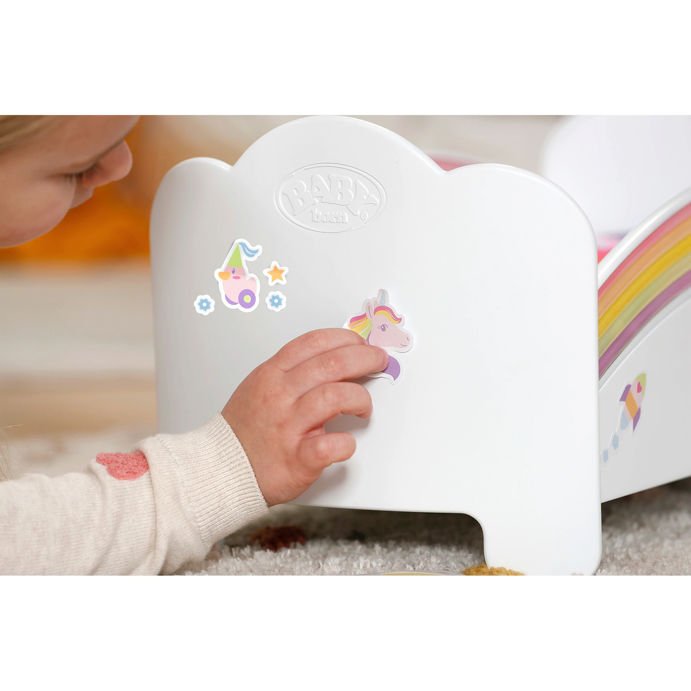 Zapf Creation - BABY BORN Puppen Bett Regenbogen