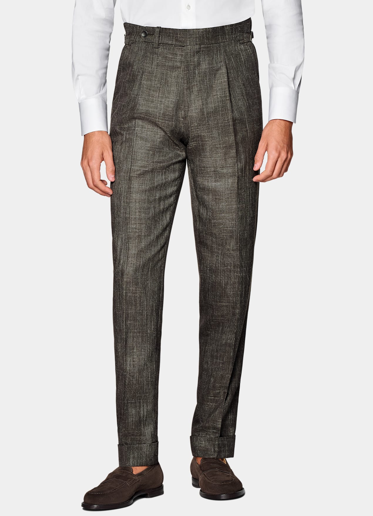 Costume trois pièces Havana coupe Tailored marron foncé