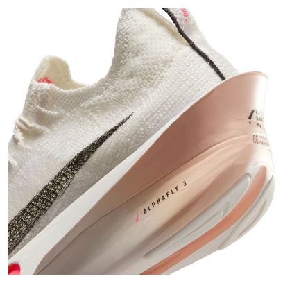 Chaussures Running Nike Alphafly 3 Beige/Rouge Femme