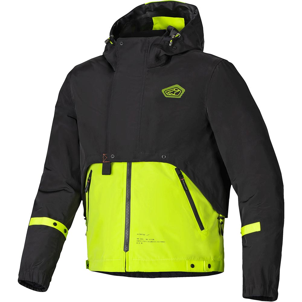 Alpinestars - Blouson Mootant Waterproof Noir / Jaune fluo