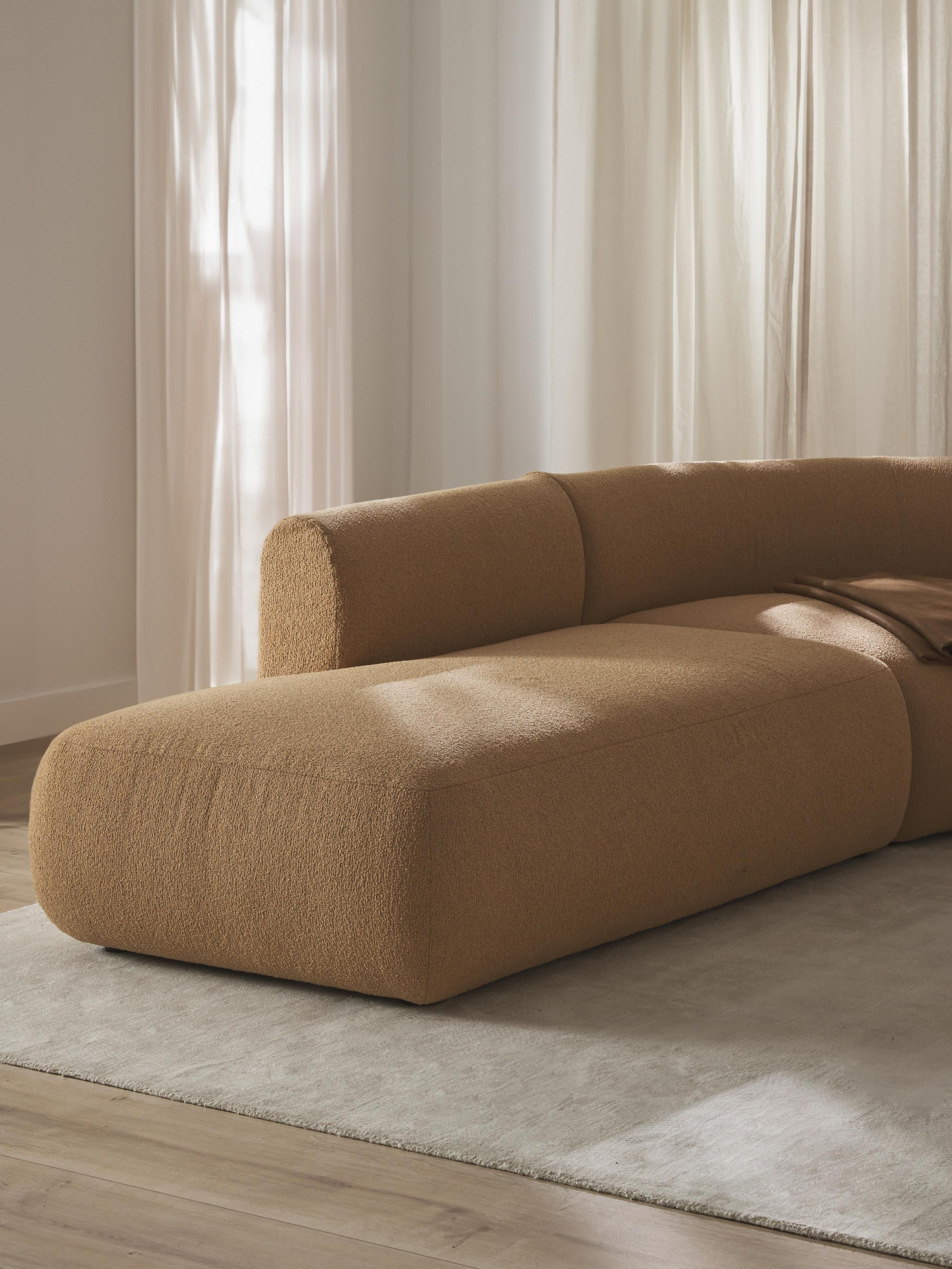 Modulaire bouclé chaise longue Sofia