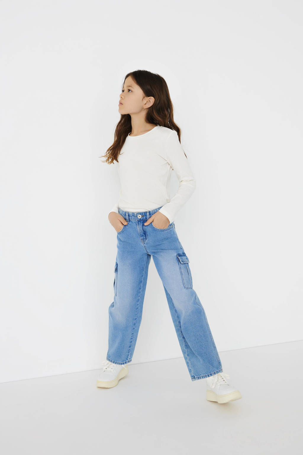ONLY wide leg jeans KOGHARMONY light blue denim