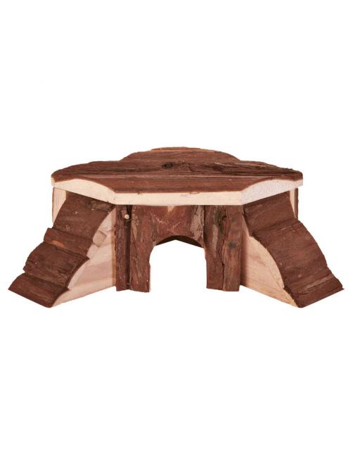 Trixie Natural Living Hoekhuis Thordis - Kooi Accessoire - 21x7x19 cm Bruin