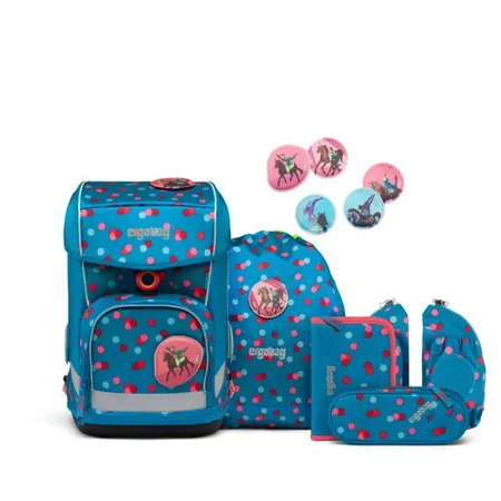 ergobag CUBO LIGHT Schulrucksack-Set VoltiBär, 6-teilig