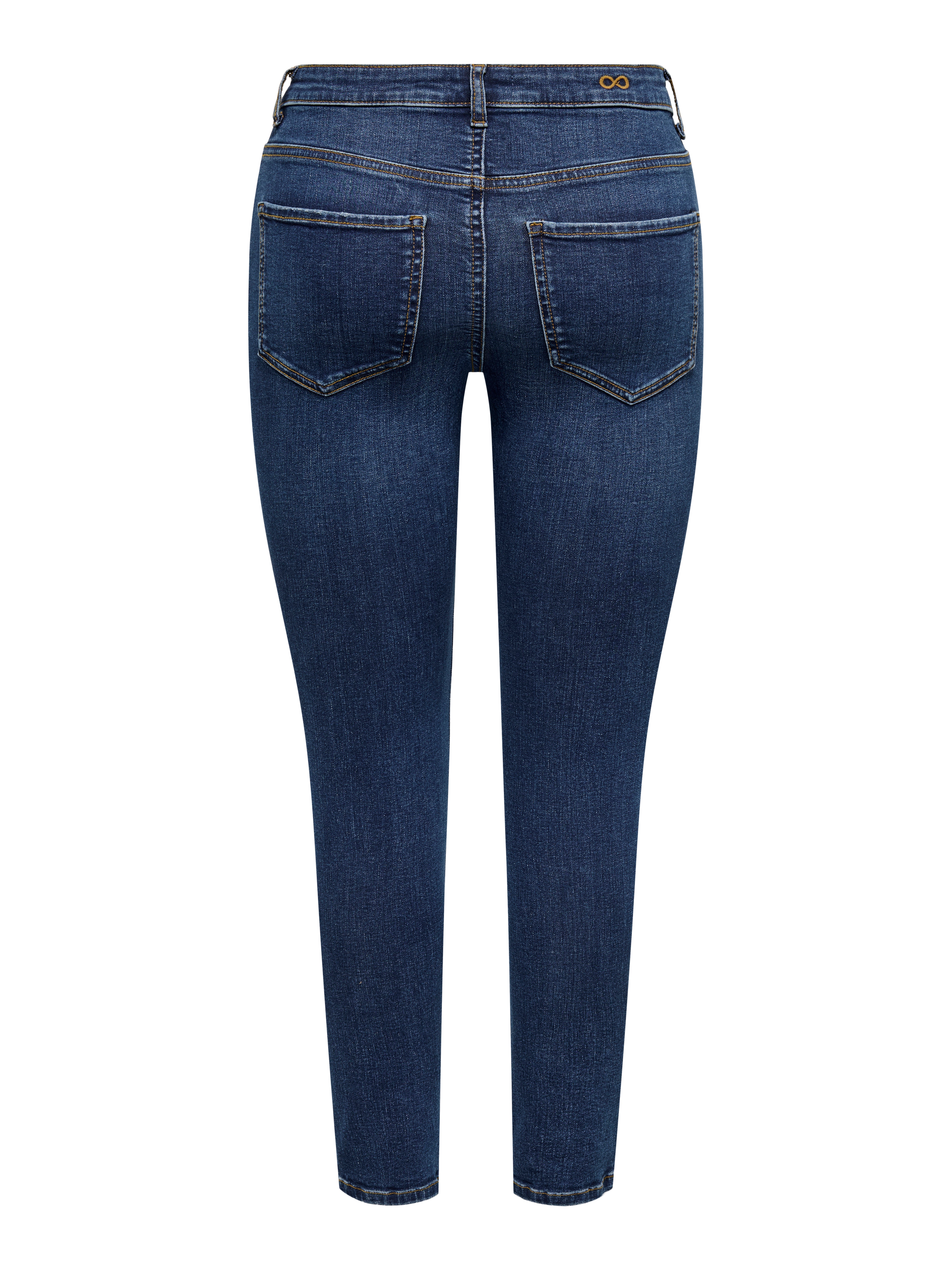 JDYFINA Mittlere Taille Skinny Fit Jeans Dark Blue Denim