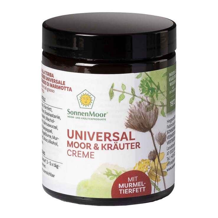 Universal Moor- und Kräutercreme mit Murmeltierfett, 140 g