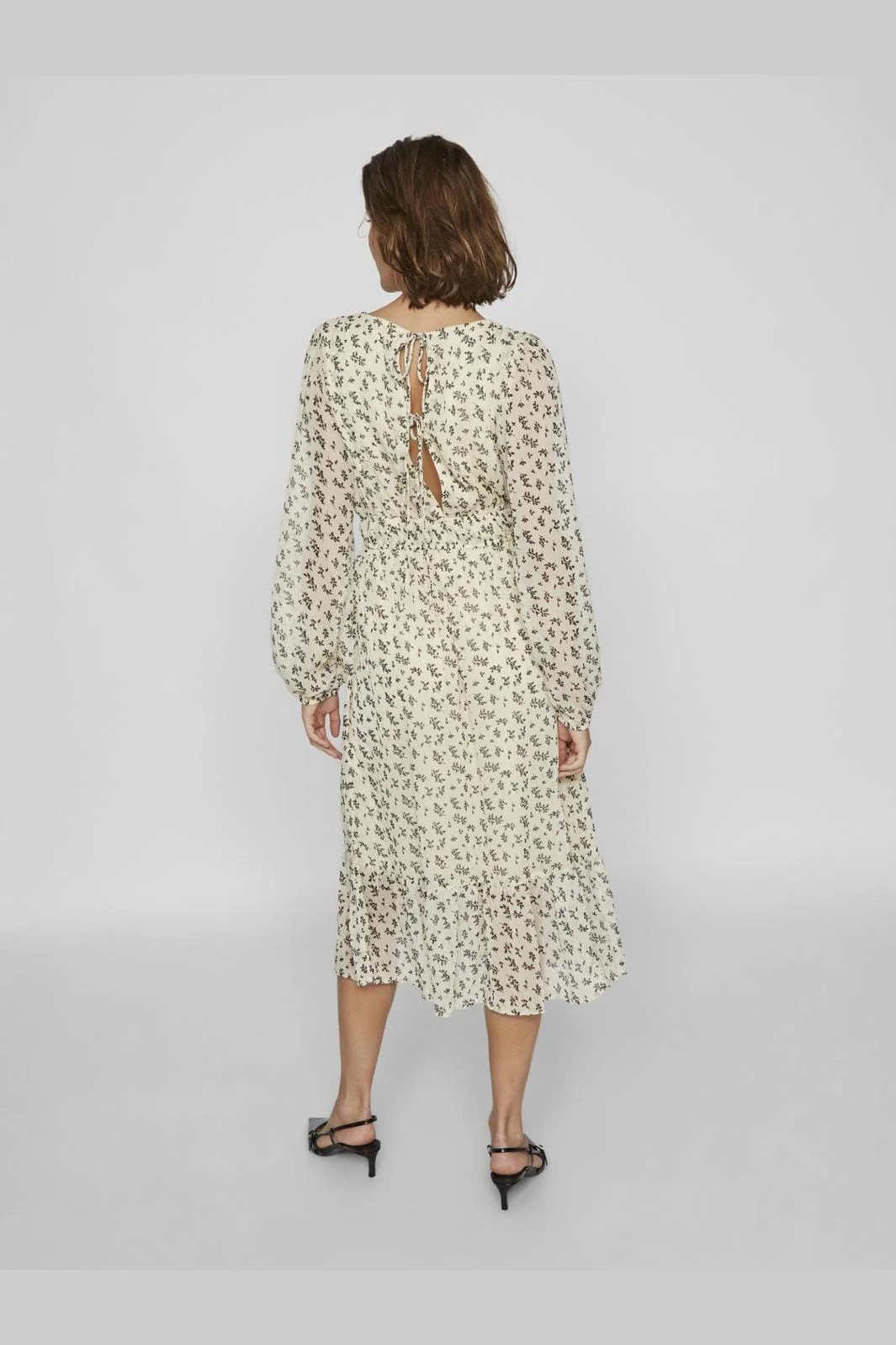 Vila Vielli L/S Frill Midi Dress #5
