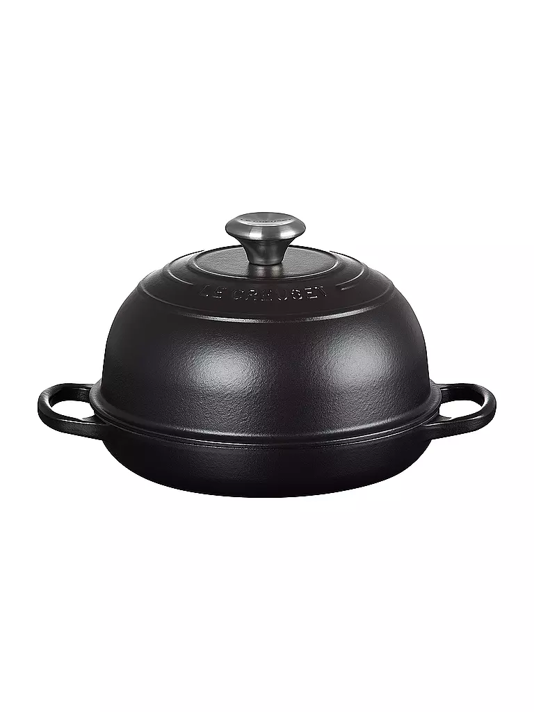 LE CREUSET Brot Bräter aus Gusseisen 24cm Schwarz schwarz
