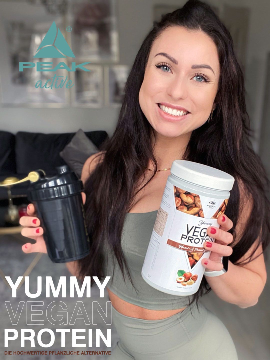 PEAK Yummy Vegan Protein - Geschmack Nougat Praliné