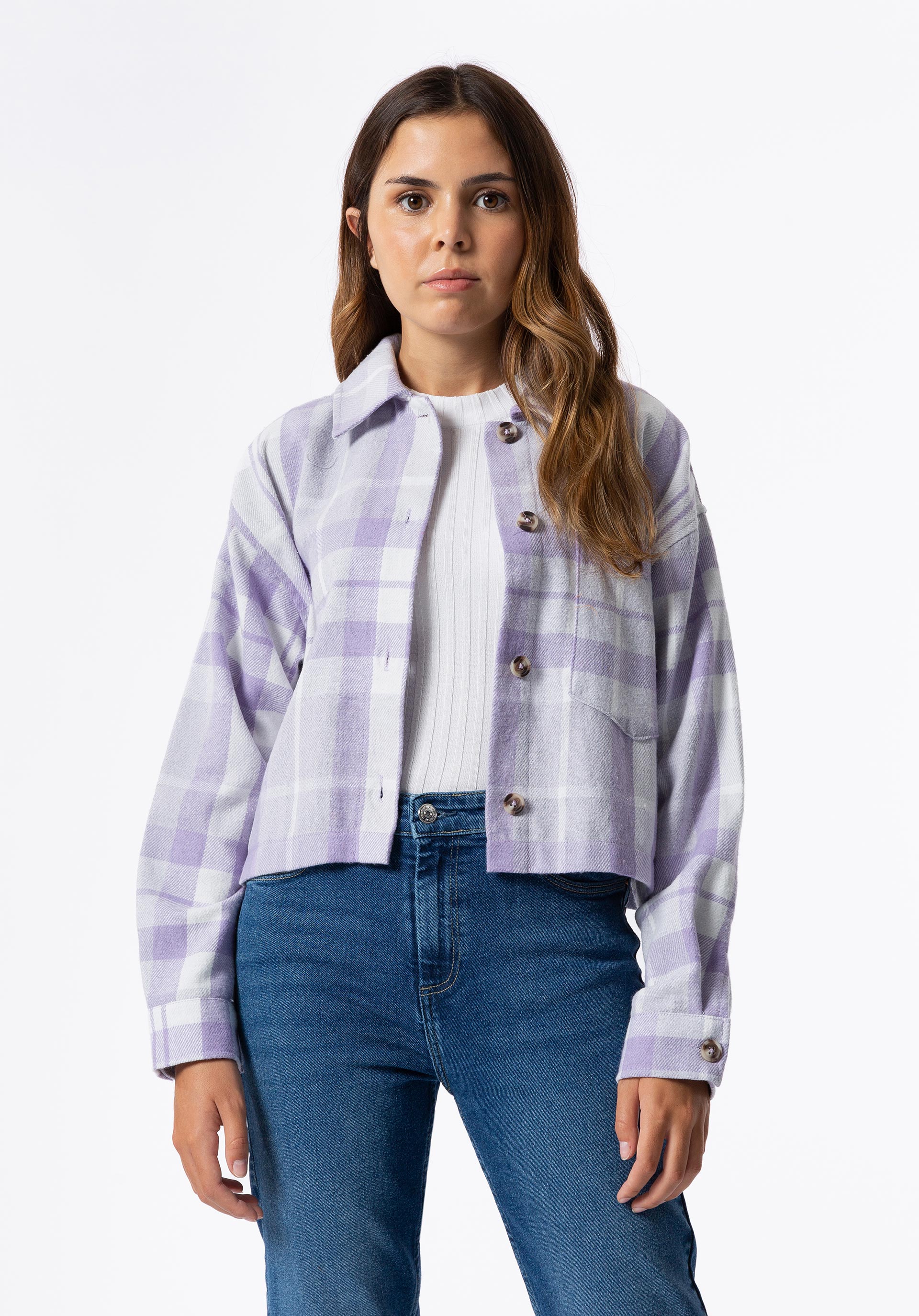 Casaco Shacket Xadrez