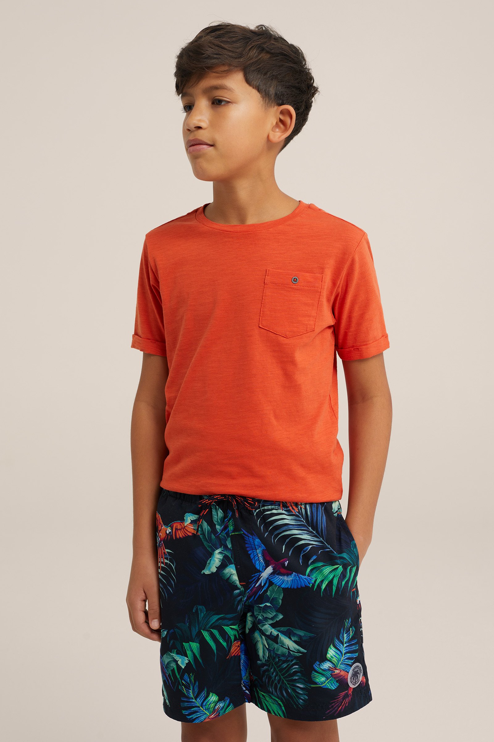 Jongens zwemshort met dessin WE Fashion Donkerblauw