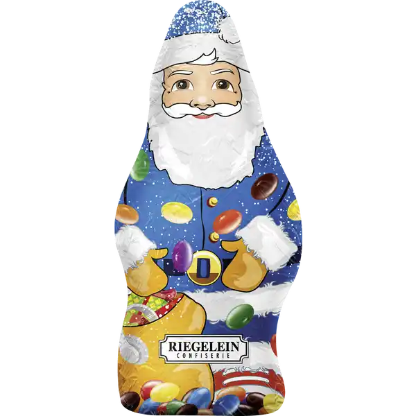 Vollmichschokoladenweihnachtsmann mit Dragees