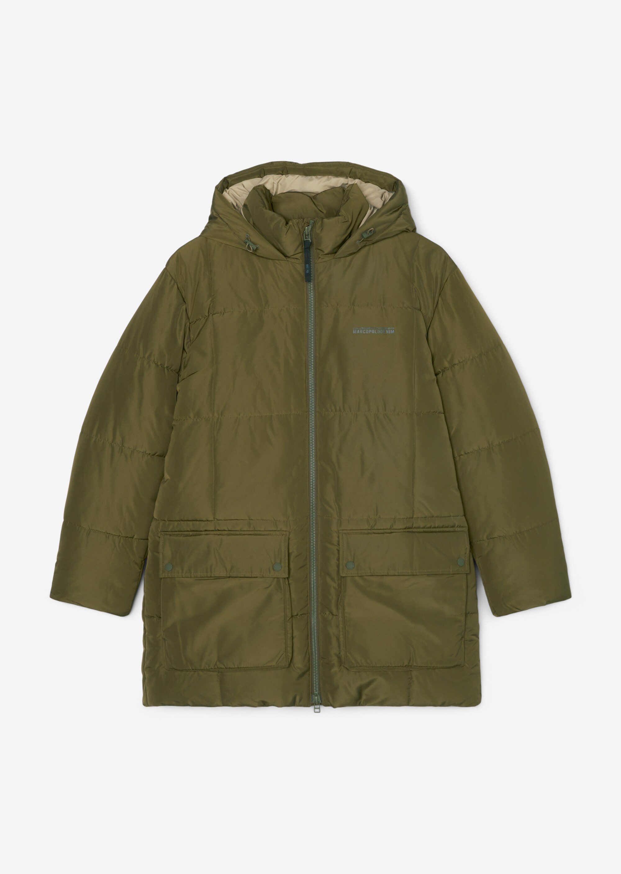 Puffer-Parka relaxed aus recyceltem Polyester