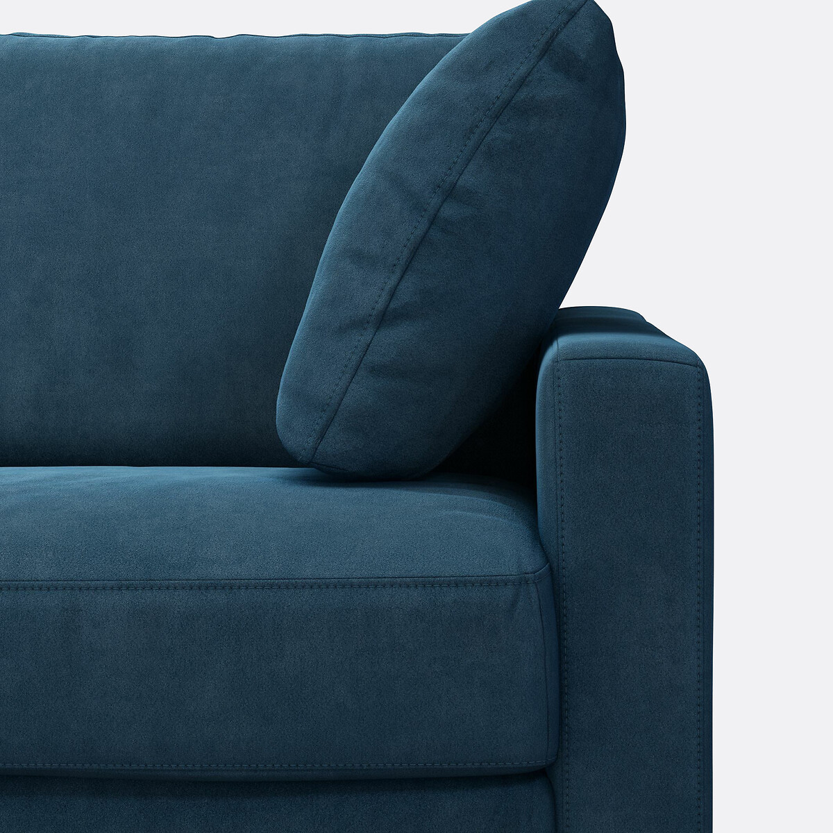 LA REDOUTE INTERIEURS<br>Sofá cama de canto em veludo, Bultex, Timor