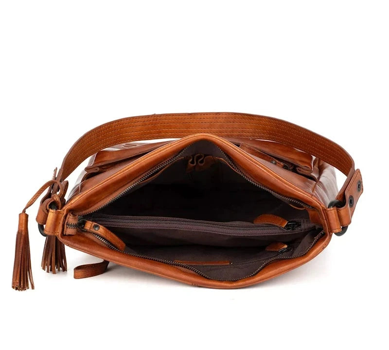 Spikes & Sparrow Apache Saar Shoulderbag Dark Brown