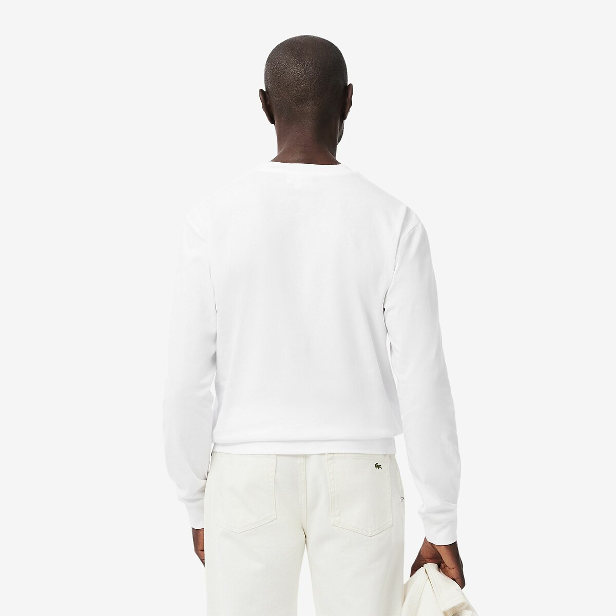 LACOSTE<br>Camiseta de manga comprida de algodão